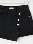 Switch Denim Skort, Washed Black product photo View 03 S