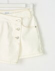 Switch Denim Skort, White product photo View 02 S