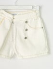 Switch Denim Skort, White product photo View 03 S