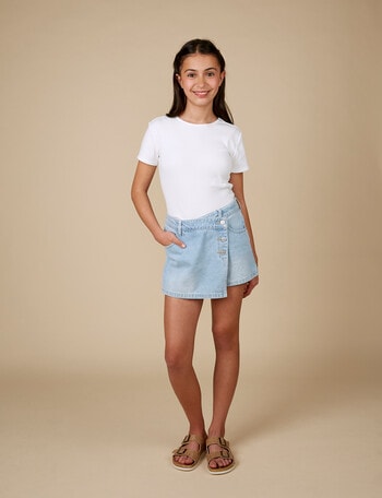 Switch Denim Skort, Blue product photo