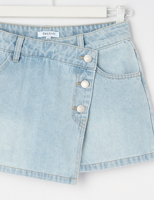 Switch Denim Skort, Blue product photo View 05 L