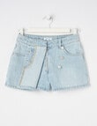 Switch Denim Skort, Blue product photo View 06 S