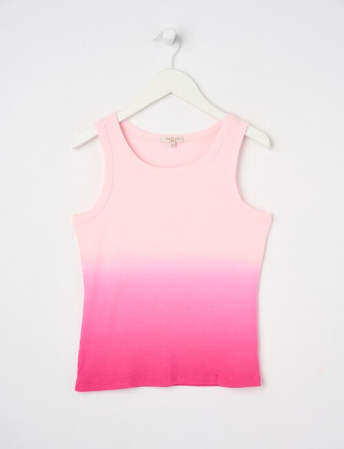 Switch Rib Singlet, Hot Pink product photo