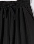 Switch Linen Blend Wide Leg Pant, Black product photo View 02 S