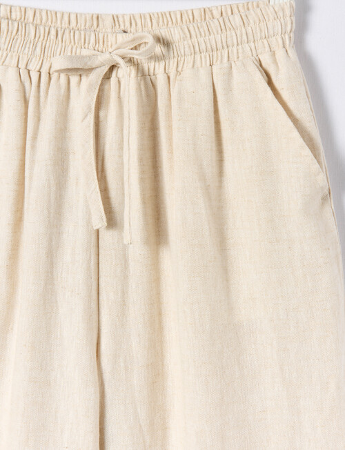 Switch Linen Blend Wide Leg Pant, Natural product photo View 02 L