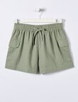 Switch Linen Blend Cargo Short, Khaki product photo