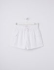 Switch Linen Blend Cargo Short, White product photo