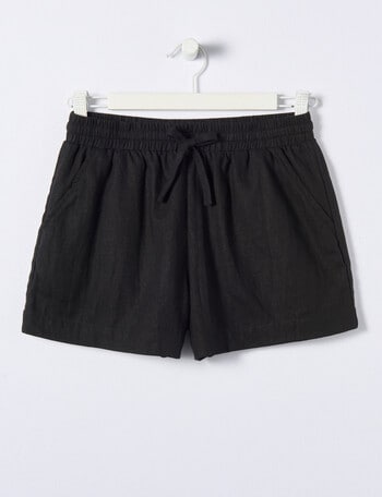 Switch Linen Blend Short, Black product photo