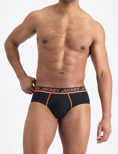 Jockey Performance Cotton Brief, Black product photo