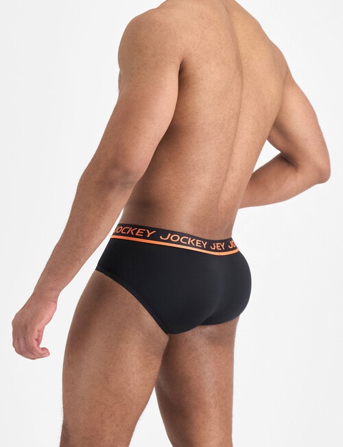 Jockey Performance Cotton Brief, Black product photo View 03 L