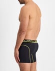 Jockey Performance Cotton Mid Trunk, Black product photo View 02 S