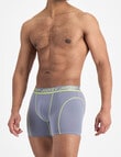 Jockey Performance Cotton Mid Trunk, Paris Purple product photo View 02 S