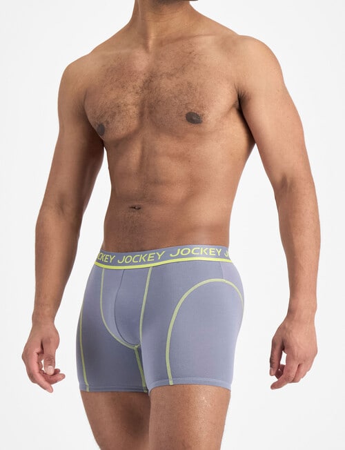 Jockey Performance Cotton Mid Trunk, Paris Purple product photo View 02 L