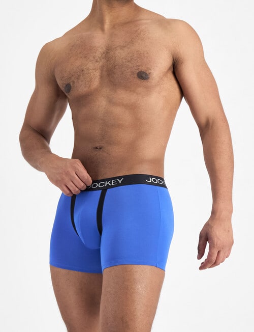 Jockey Chafe Proof Cotton Trunk, Sapphire Dust product photo View 02 L