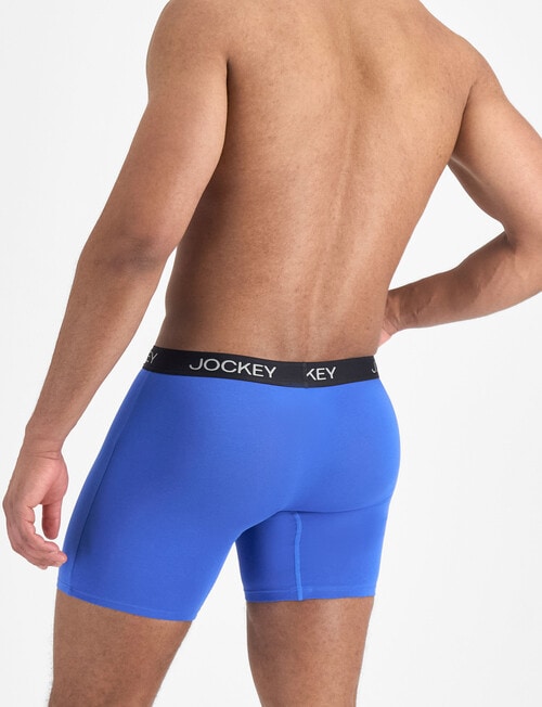 Jockey Chafe Proof Cotton Mid Trunk, Sapphire Dust product photo View 03 L