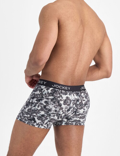 Jockey No Ride Up Cotton Print Trunk, Coral Collage product photo View 03 L