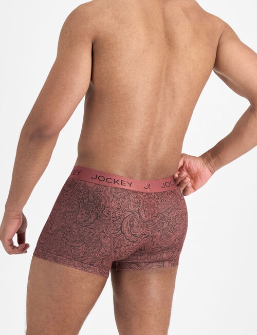 Jockey No Ride Up Cotton Print Trunk, Fiery Flora product photo View 03 L