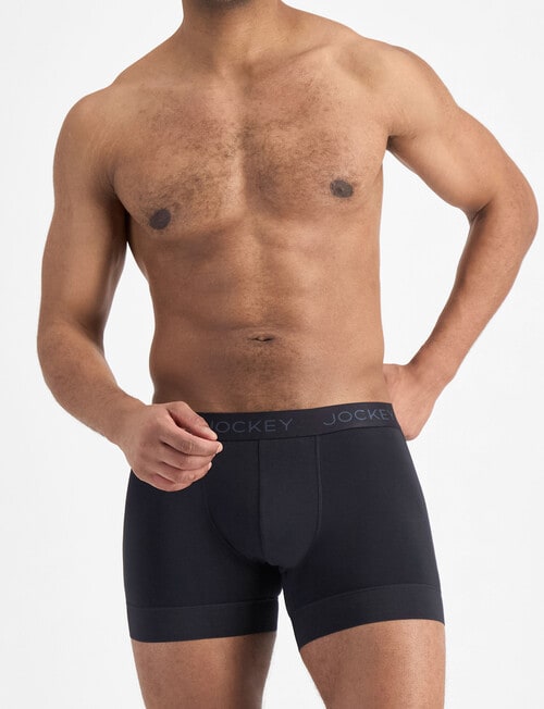 Jockey No Ride UP Grip Cotton Trunk, Black product photo