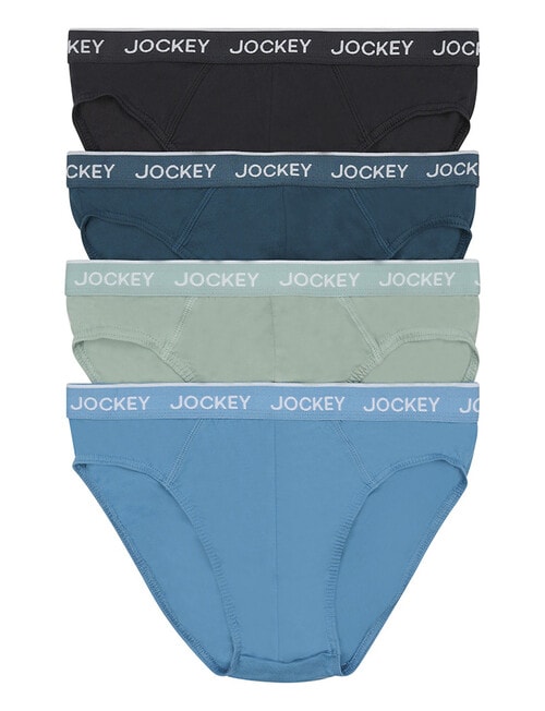 Jockey Brief, 4-Pack, Black Tie, Tide, Mermaid Ave & Serene product photo