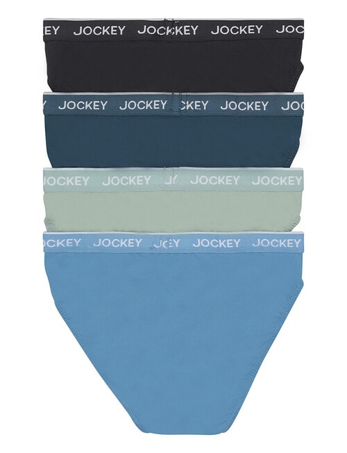 Jockey Brief, 4-Pack, Black Tie, Tide, Mermaid Ave & Serene product photo View 02 L