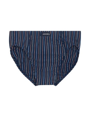 Jockey Sports Stripe Brief, Deep Waters product photo