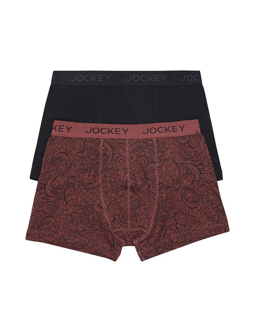 Jockey No Ride Up Trunk Gift Box, 2-Pack, Clay Red & Black product photo