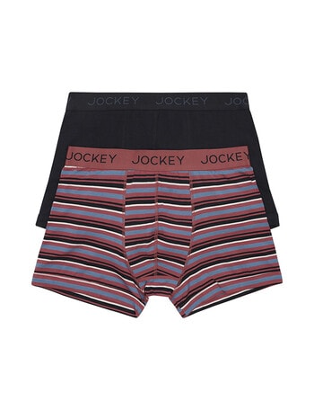 Jockey No Ride Up Trunk Gift Box, 2-Pack, Clay Red & Black product photo