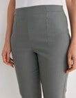 Ella J Bengaline Wide Leg Crop Pant, Sage product photo View 04 S