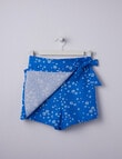 Switch Floral Linen Blend Wrap Skort, Cobalt product photo View 03 S