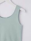 SUPERFIT GIRL Ribbed Seamless Crop Tank Top, Dawn product photo View 02 S