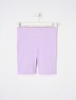 Switch Rib Bike Shorts, Lilac product photo