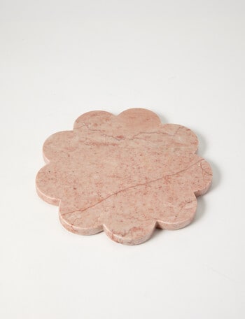Amy Piper Mia Flower Marble Trivet, 20cm, Pink product photo
