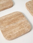 Amy Piper Mia Coaster, Set of 4, Travertine product photo View 04 S