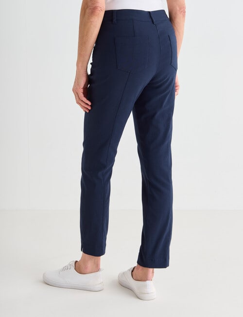 Ella J 7/8th Bengaline Pant, Navy product photo View 02 L