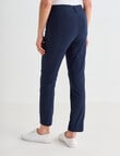 Ella J 7/8th Bengaline Pant, Navy product photo View 02 S