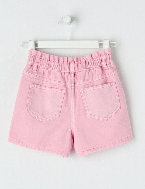 Mac & Ellie Paperbag Waist Short, Fondant Pink product photo View 02 L