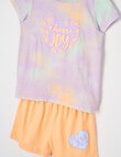 Sleep Mode Choose Joy Splotch Print Knit Short PJ Set, Lilac, 2-8 product photo View 02 S