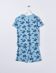 Sleep Mode Waffle Knit Short PJ Set, Blue 2-8 product photo