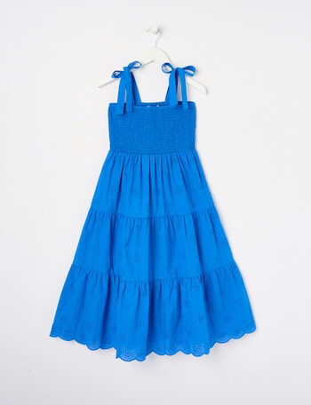 Switch Broderie Maxi Dress, Cobalt product photo