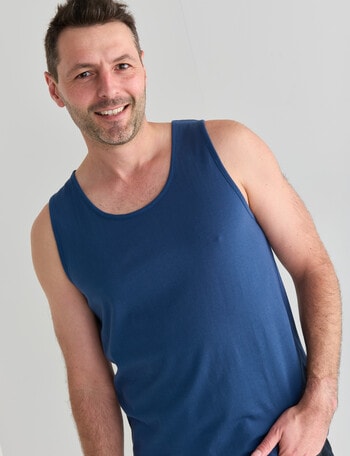 Chisel Ultimate Singlet, Denim product photo