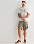 Kauri Trail Print T-Shirt, Natural Marle product photo View 03 S