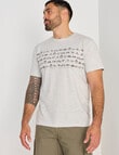 Kauri Trail Print T-Shirt, Natural Marle product photo View 05 S