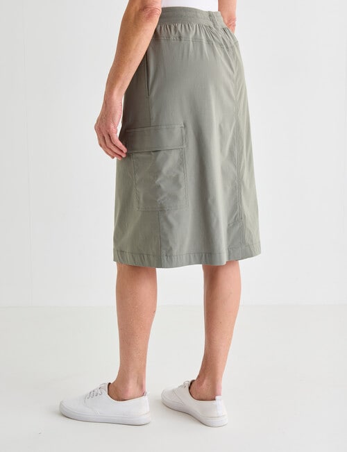 Ella J Cargo Skirt, Sage product photo View 02 L