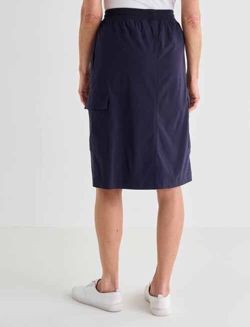 Ella J Cargo Skirt, Navy product photo View 02 L