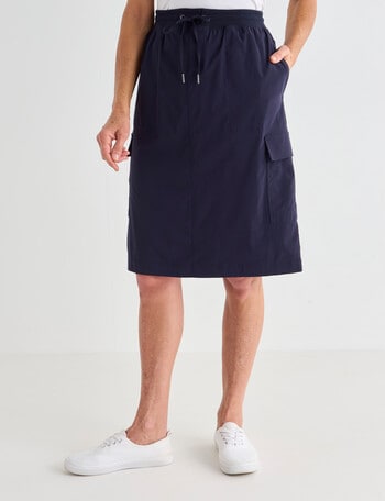 Ella J Cargo Skirt, Navy product photo