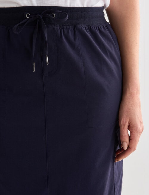 Ella J Cargo Skirt, Navy product photo View 05 L