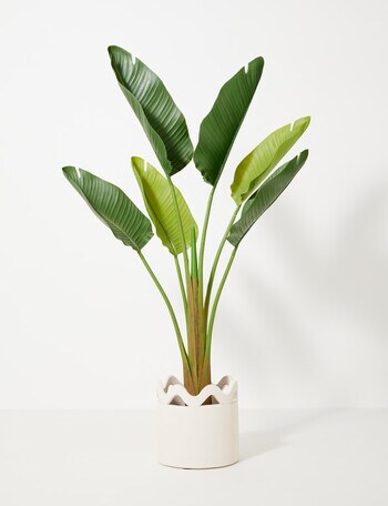 M&Co Lola Swell Planter, Sand product photo
