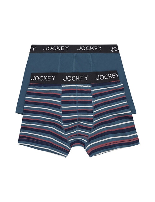 Jockey No Ride Up Cotton Stripe Trunk, High Tide product photo