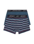 Jockey No Ride Up Cotton Stripe Trunk, High Tide product photo View 02 S