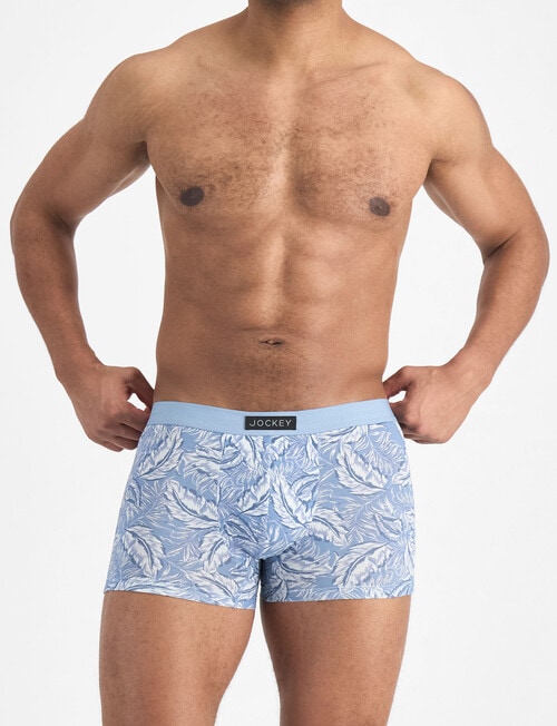 Jockey Comfort Print Trunk, 3-Pack, Dark Mist, Peppermint Smoke & Soft Tropics Print product photo View 09 L